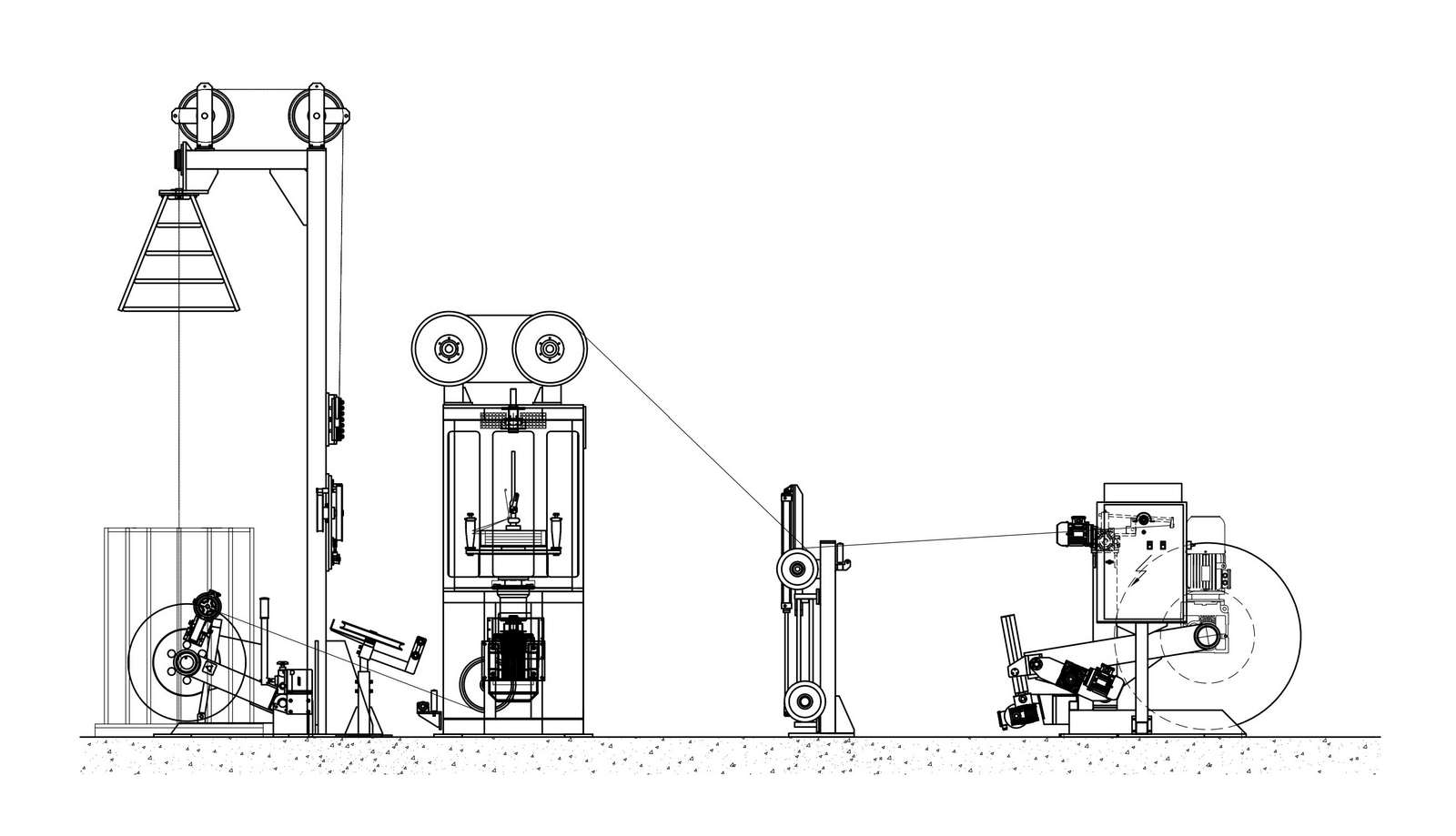 Vertical Concentric Taping Line